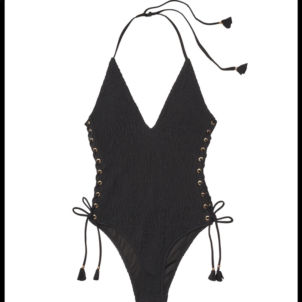 Side tie one piece bathing suit  by Victoria’s Secret